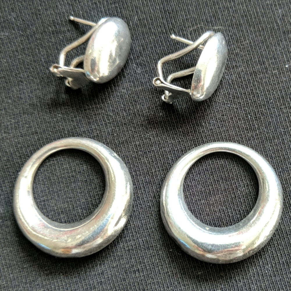Silver earrings - Picture 3 of 3